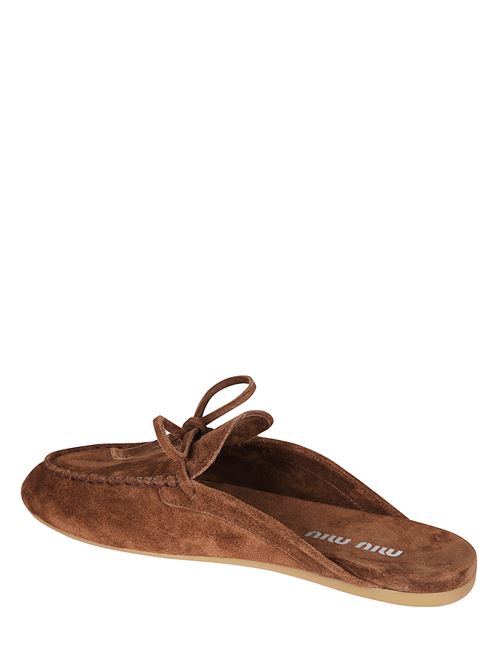 Suede clogs MIU MIU | 5R604E054F0324